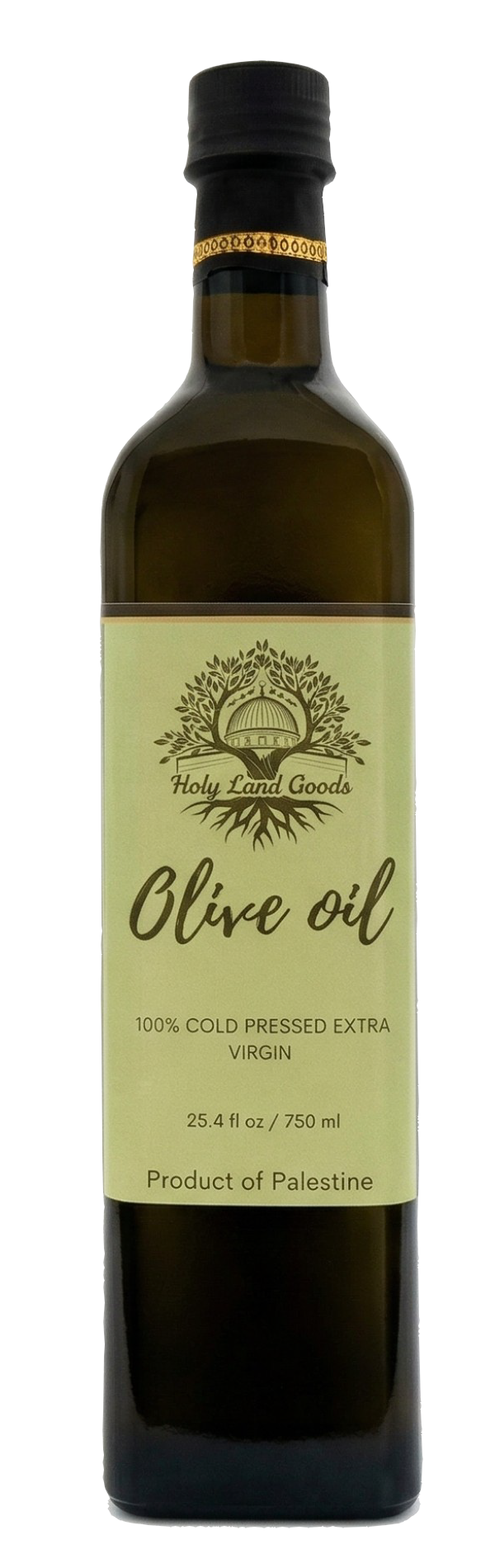 Holy Land Goods Palestinian Extra Virgin Levantine Olive Oil, 750mL bottle — view on Amazon